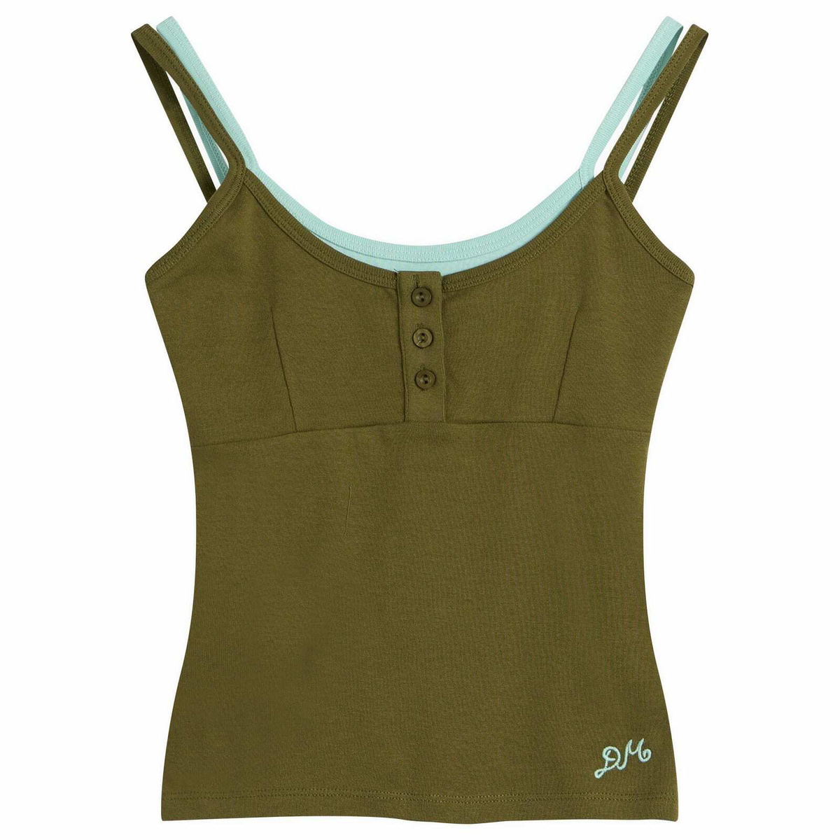 Damson Madder Women's Britt Layered Cami in Green