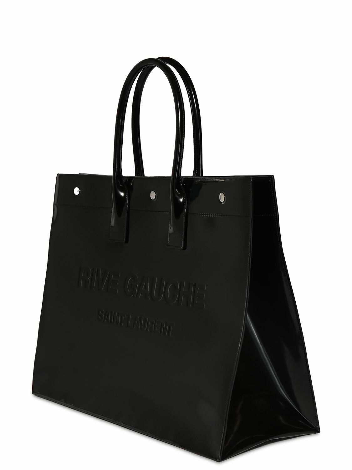SAINT LAURENT - Rive Gauche Brushed Leather Tote Bag Saint