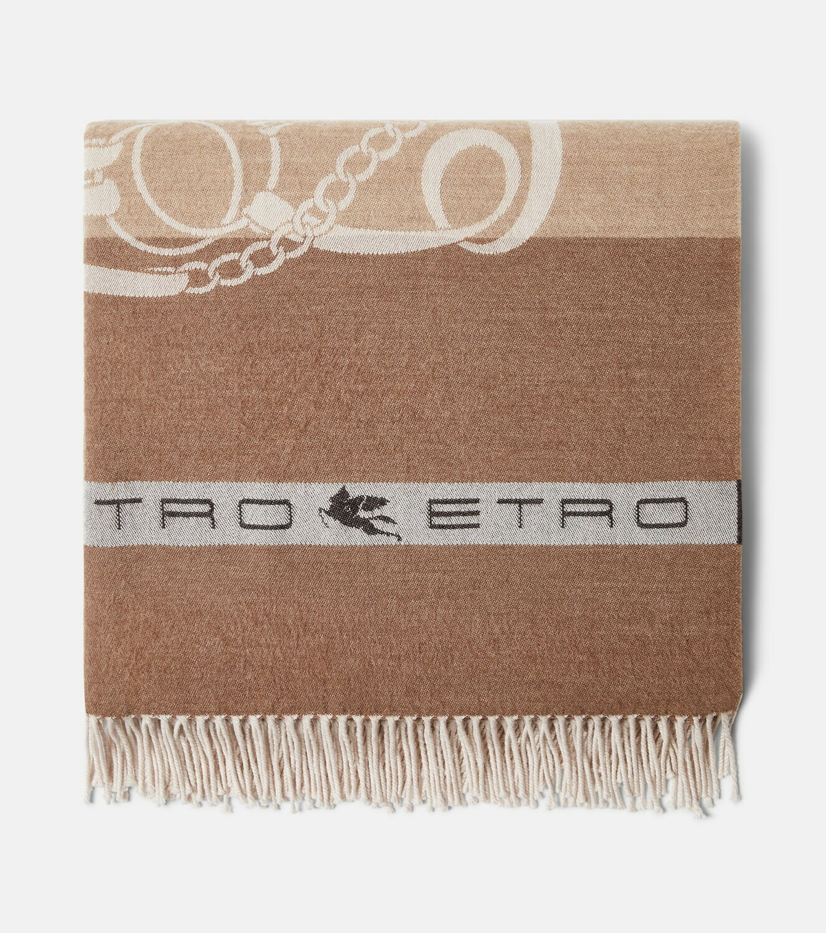 Etro Fringe-trimmed wool jacquard throw