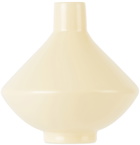 Los Objetos Decorativos Yellow Glass Vanilla Vase