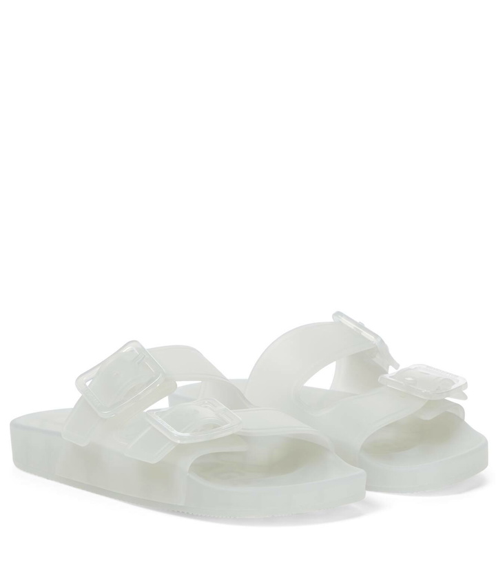 Photo: Balenciaga Mallorca rubber slides
