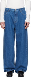 Jil Sander Blue Faded Jeans