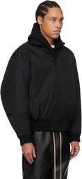 Fear of God Black Nylon Wool Bomber Jacket