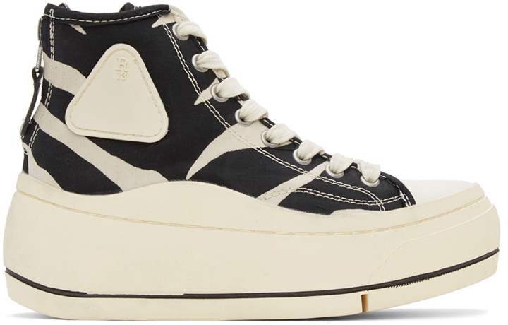 Photo: R13 Black Zebra Kurt High Top Sneakers