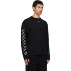 Off-White Black Chain Arrow Diagonal Skate Long Sleeve T-shirt