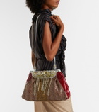 Dries Van Noten Blossom Small patent leather crossbody bag