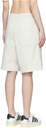 Y-3 Grey Cotton Shorts