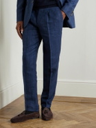 Rubinacci - Marphy Tasselled Leather-Trimmed Suede Loafers - Brown