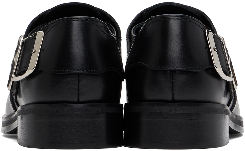 Stefan Cooke Black & Silver Pegasus Biker Monkstraps Stefan Cooke