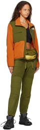 The North Face Orange & Green Denali Jacket