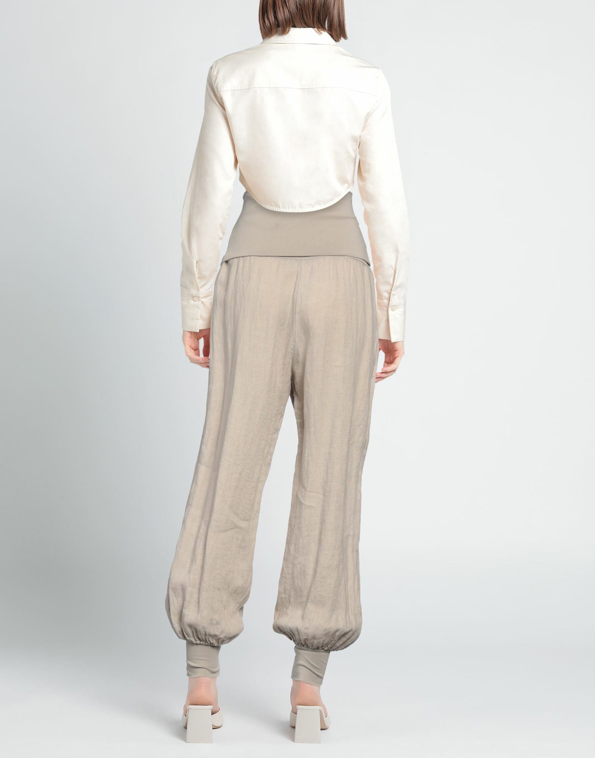 Alessia Santi Womens Pants Sand