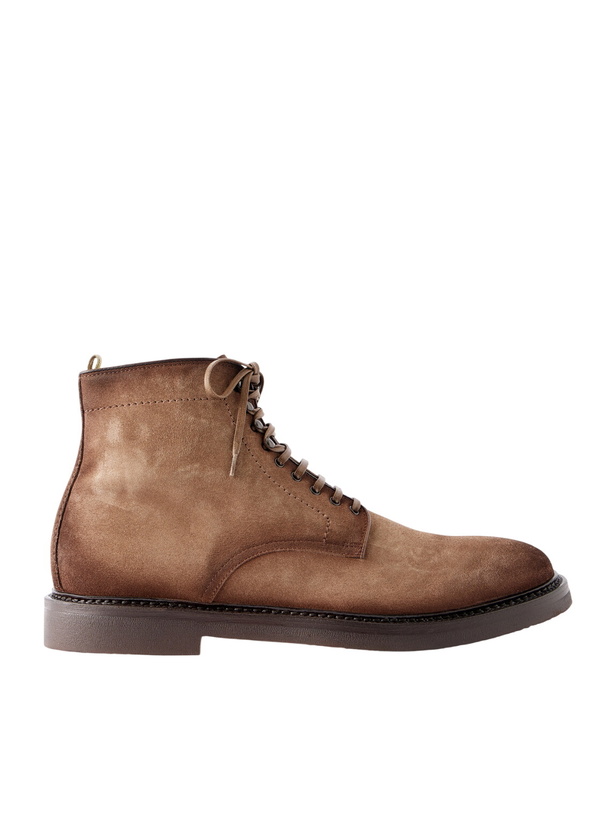 Photo: Officine Creative - Hopkins Flexi 203 Suede Boots - Brown