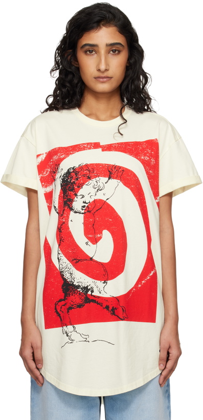 Photo: Vivienne Westwood Off-White Swirl Longline T-shirt