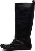 Acne Studios Black Slouch Saddle Tall Boots