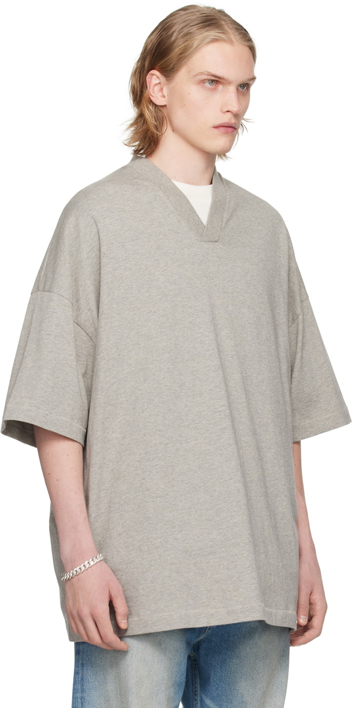 Fear of God ESSENTIALS Vネック Tシャツ Fear of God Essentials V-Neck Black Men's - SS23 - US