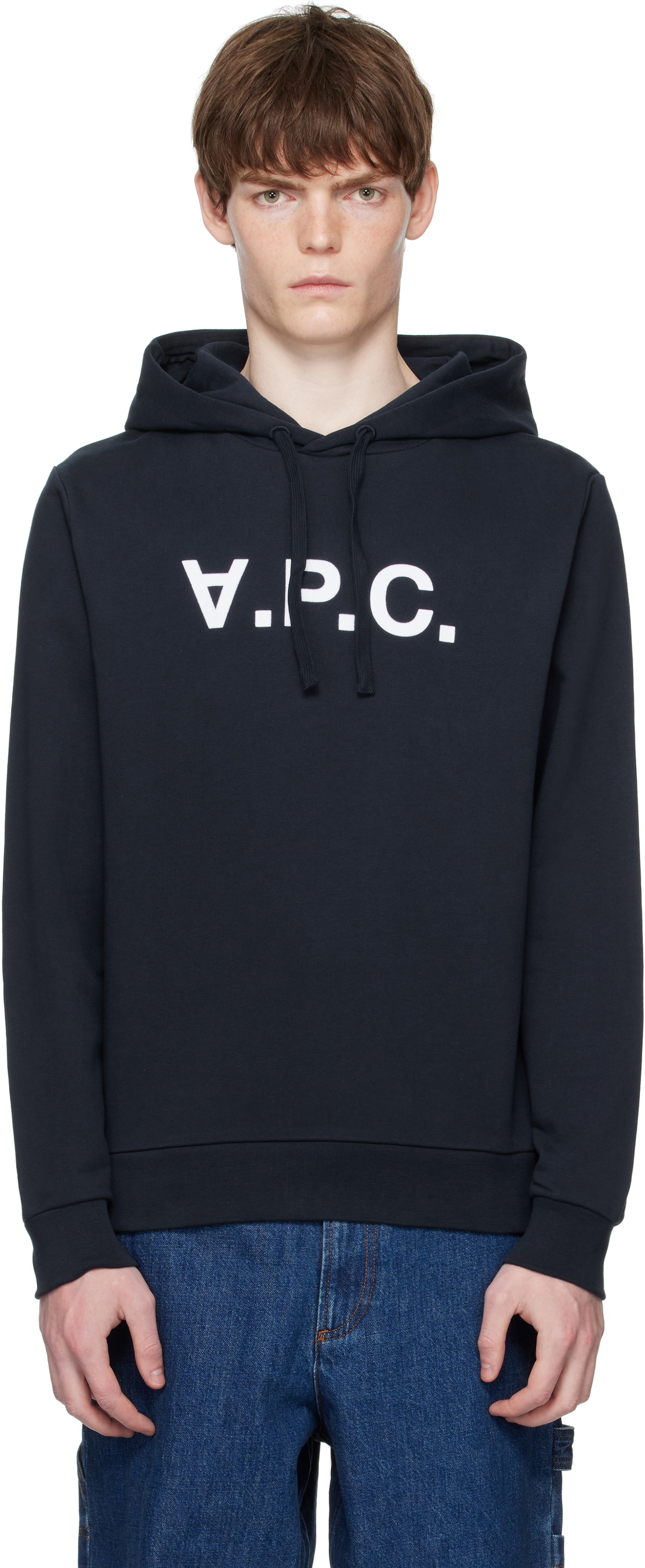 A.P.C. Navy Standard Grand 'VPC' Hoodie