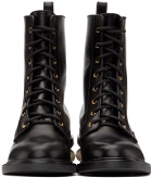 Nicholas Kirkwood Black Casati Pearl Combat Boots