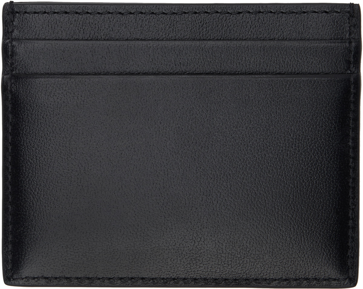 Valentino Garavani Black Vlogo Signature Card Holder