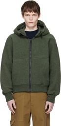 Canada Goose Khaki 'Black Label' Chilliwack Fleece Bomber Jacket