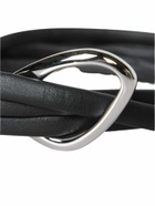 Orciani Black Leather Belt
