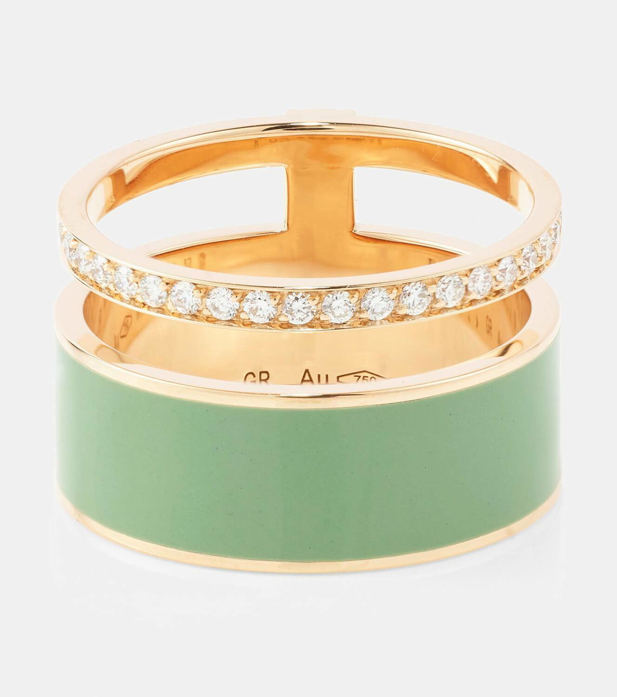 Repossi Berbere Chromatic 18kt rose gold ring with diamonds
