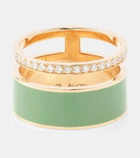 Repossi Berbere Chromatic 18kt rose gold ring with diamonds