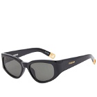 Jacquemus Men's Ovalo Sunglasses in Black