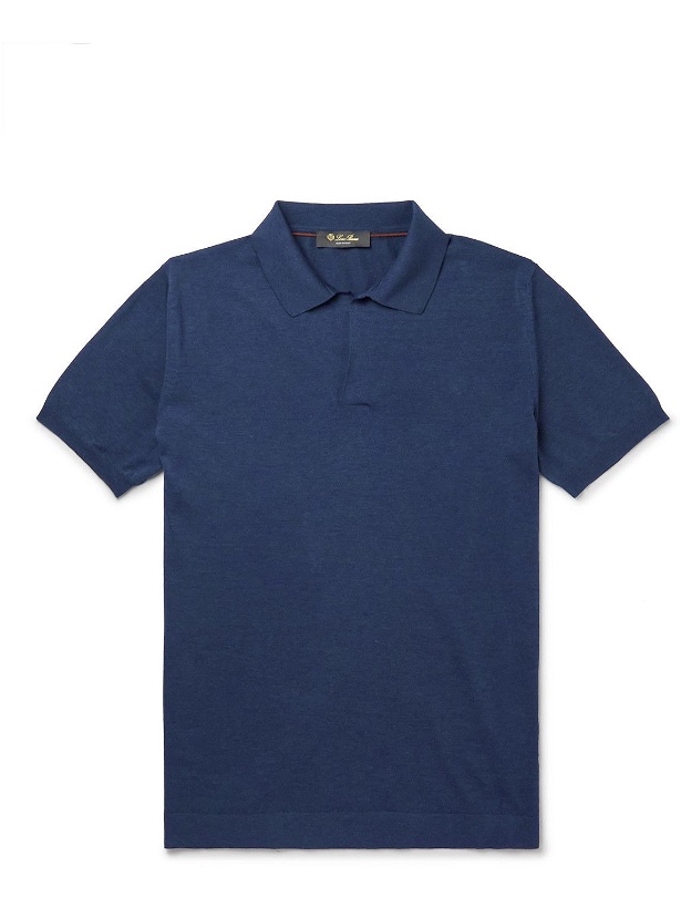 Photo: Loro Piana - Cotton Polo Shirt - Blue