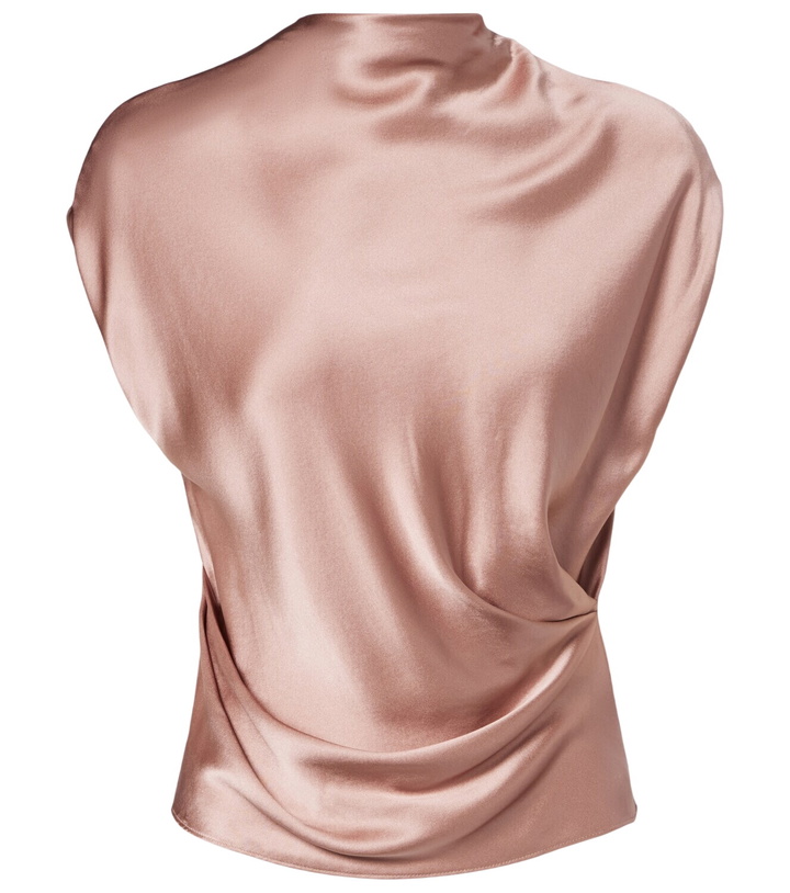 Photo: The Sei Draped silk satin top
