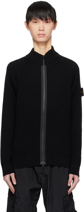 Photo: Stone Island Black Raglan Sleeve Sweater