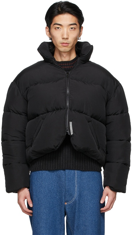 Photo: Connor McKnight Black Down Cropped Puffer Jacket