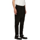 D by D Black Dropped Inseam Trousers