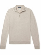 Peter Millar - Excursionist Flex Wool-Blend Half-Zip Sweater - Neutrals