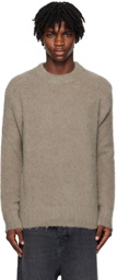 AMI Paris Taupe Hairy Sweater