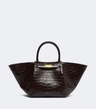 DeMellier New York Midi croc-effect leather top-handle bag