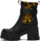 Versace Jeans Couture Black Sophie Chain Couture Chelsea Boots