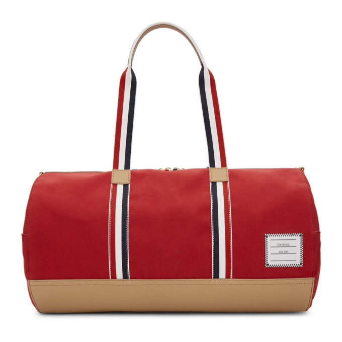 Photo: Thom Browne Red Gym Duffle Bag