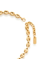 Chloe Bloom Flower Brass Choker - White - One Size