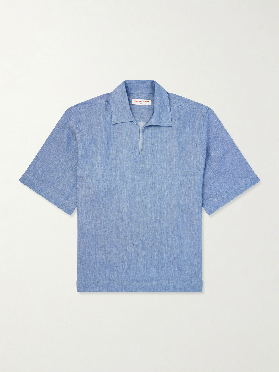 Orlebar Brown - Vincent Linen Shirt - Blue
