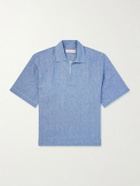 Orlebar Brown - Vincent Linen Shirt - Blue