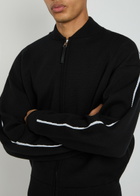 Givenchy Couture Logo-intarsia Wool-blend Cardigan Black