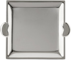 Gohar Silver Bean Square Tray