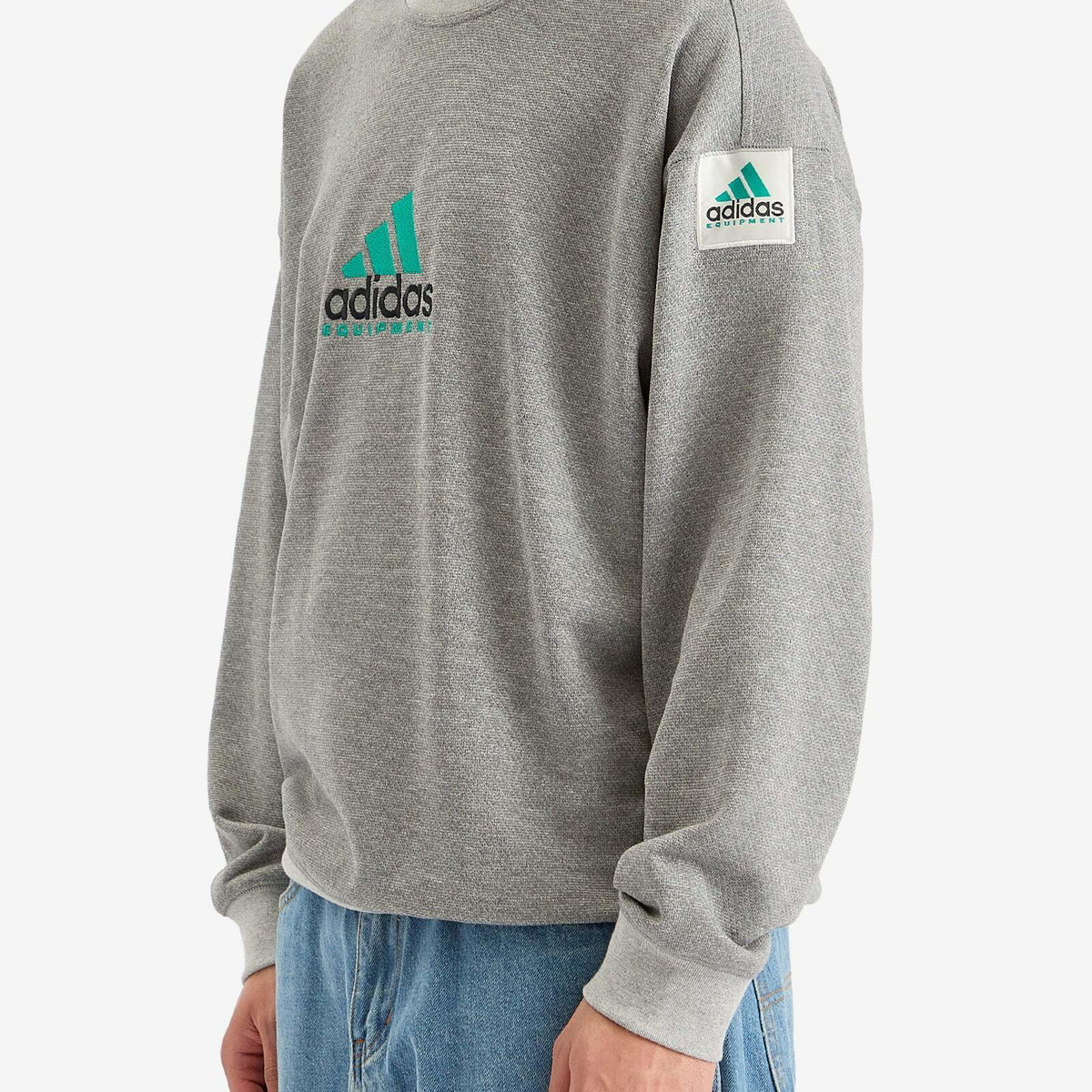 Adidas Men's EQT Reflective Crewneck Sweatshirt in Medium
