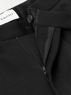 Givenchy - Straight-Leg Pleated Grain De Poudre Wool Trousers - Black