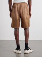 Les Tien - Straight-Leg Cotton-Piqué Drawstring Shorts - Brown