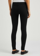 The Row Woolworth Black Stretch-jersey Leggings