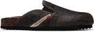 Diesel Brown D-Woodstock Slip-on Loafers