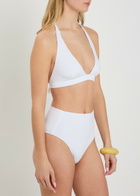 Max Mara Ariella Halterneck Bikini top White