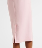 Safiyaa Hokuku crêpe pencil skirt