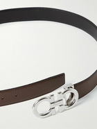 Salvatore Ferragamo - 3.5cm Reversible Full-Grain Leather Belt - Brown